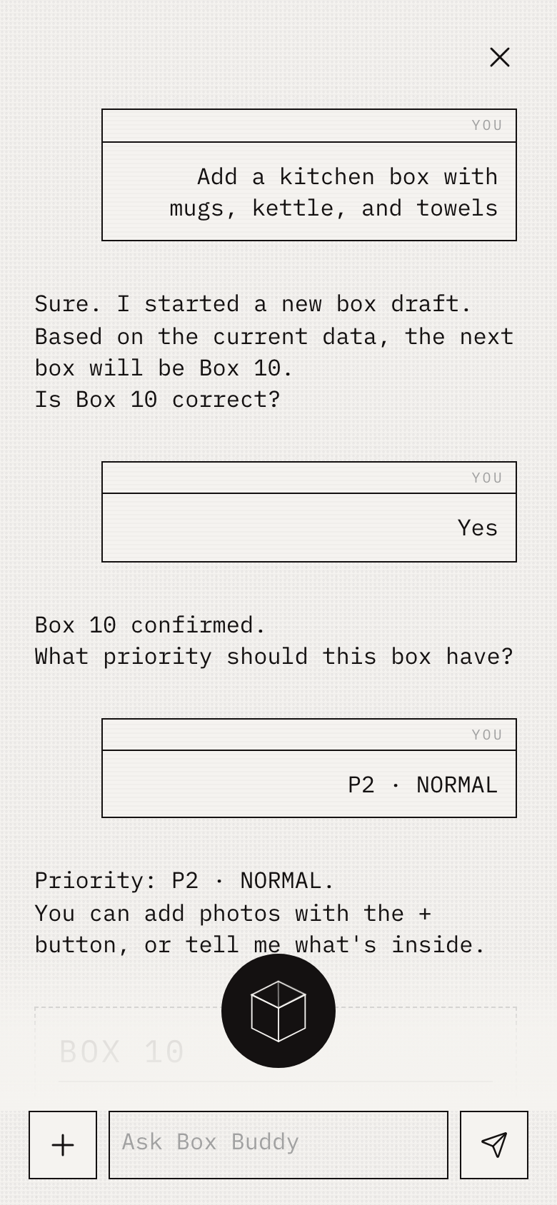 AI Cube completes the natural-language Box Record